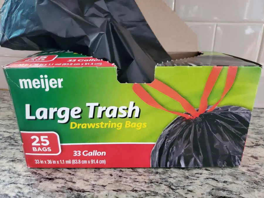 33 gallon sized garbage bags for transporting air-filled balloons