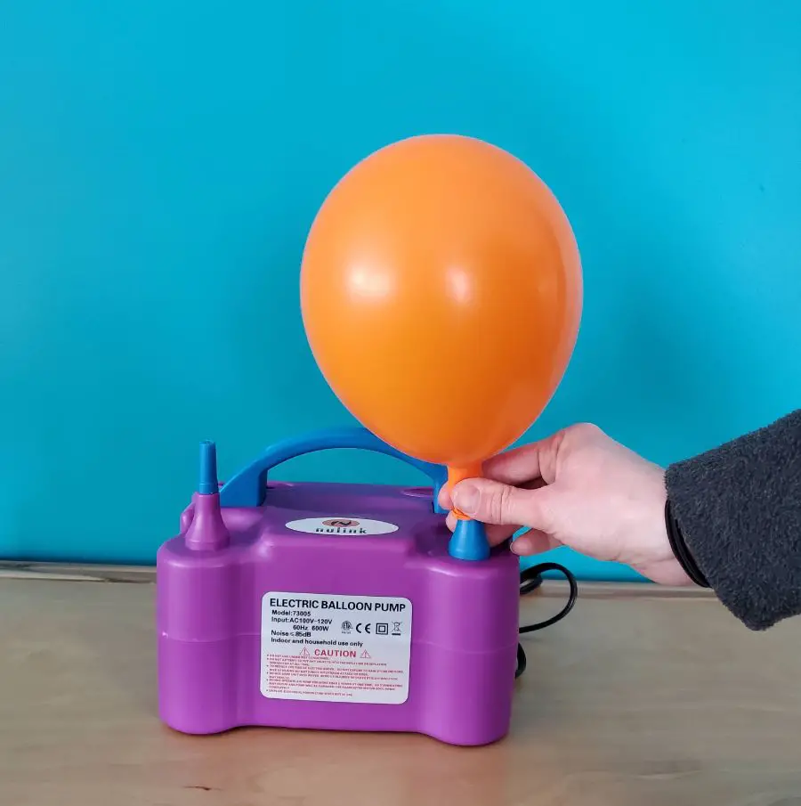 Inflating Balloon with Electric Pump