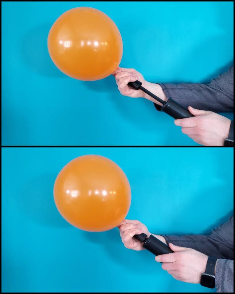 Inflating Balloon with Hand Pump