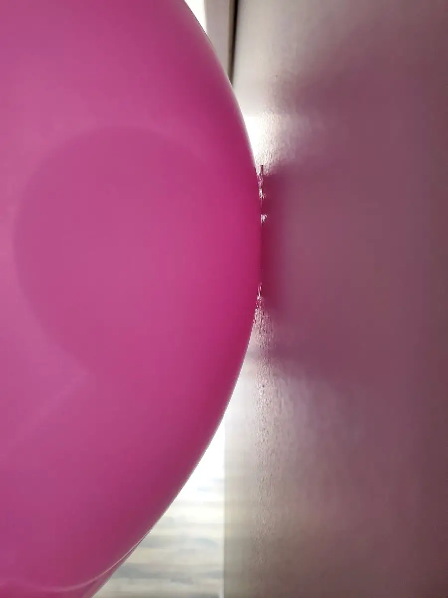 Latex Balloon on Wall with Adhesive Mounting Squares