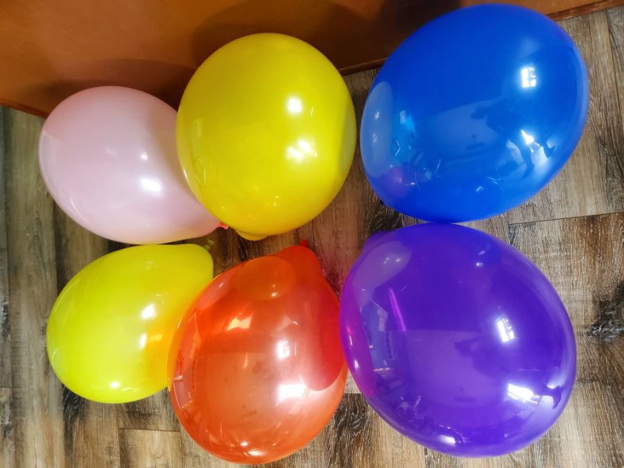 Latex Balloons Filled with Air