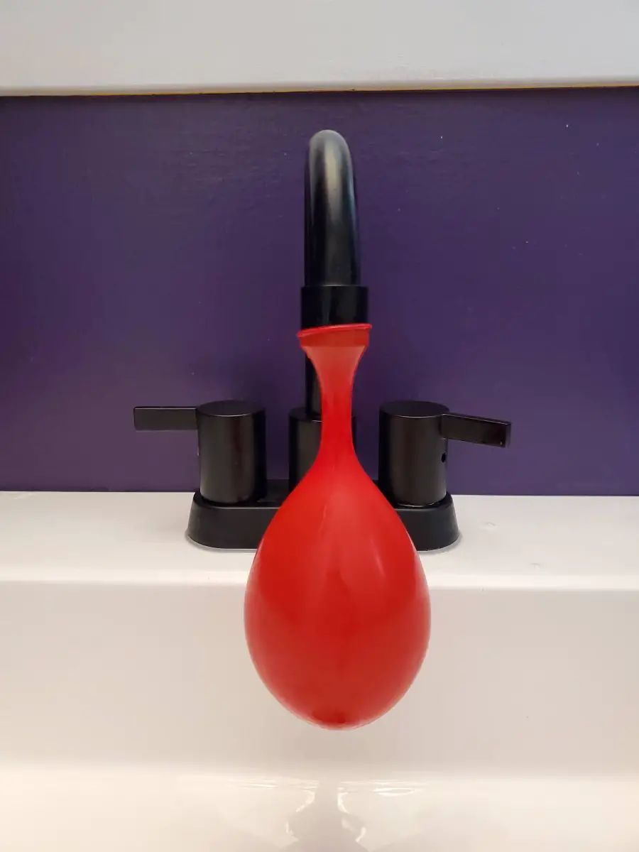 Filling 9 Inch Balloon with Sink Faucet
