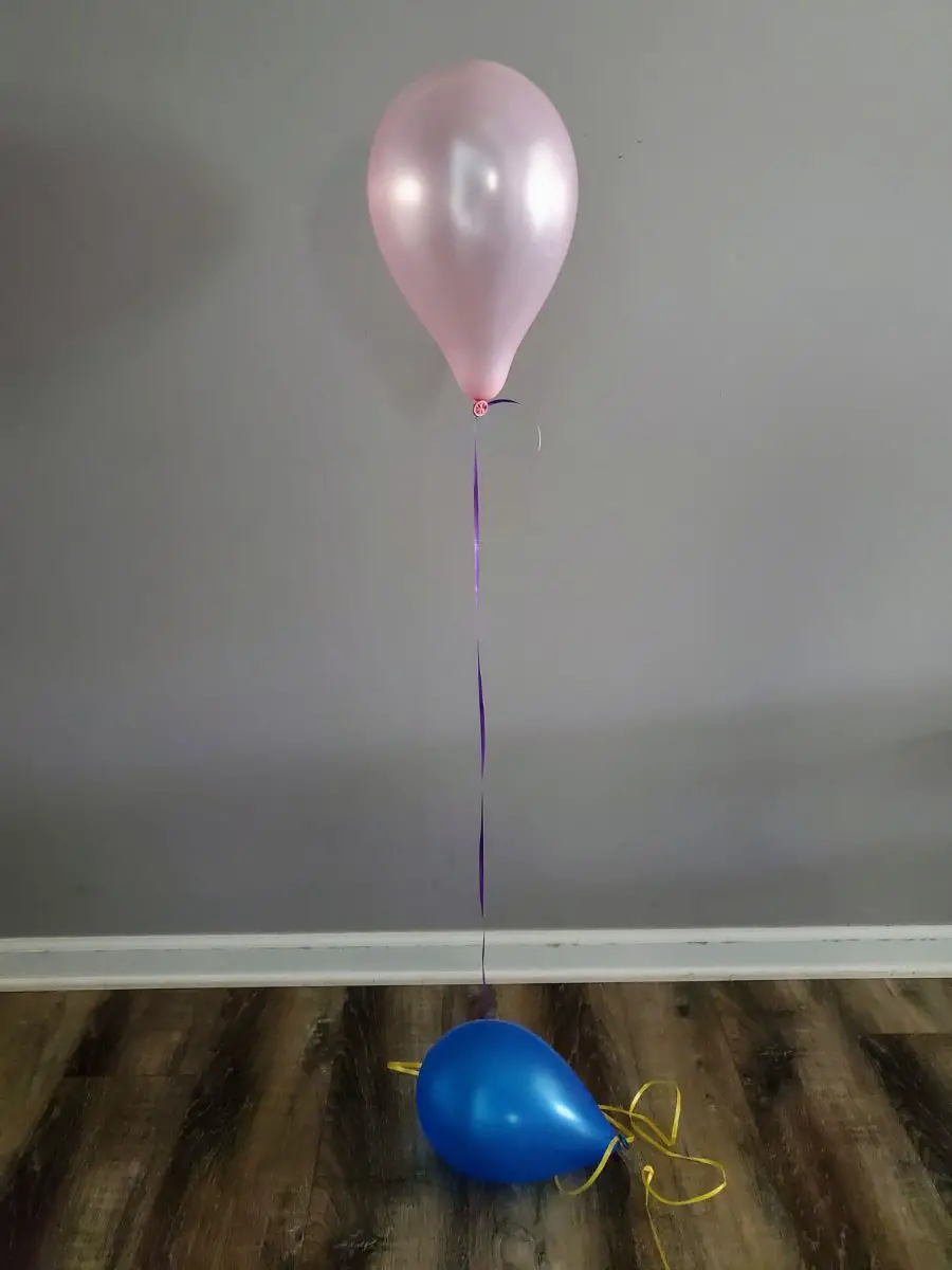 9 Inch Balloon Inflated with Hi Float and Helium