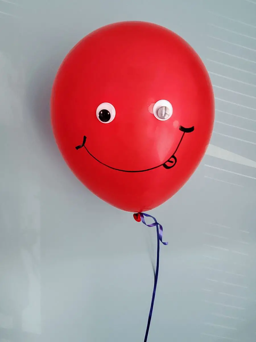 Balloon Customized with Googly Eyes and Drawing