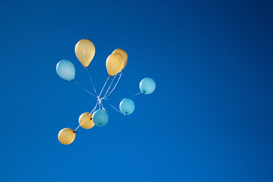 Balloons Released in to the Sky