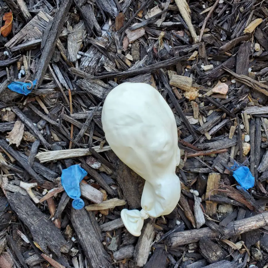 Deflated Balloon in the Environment