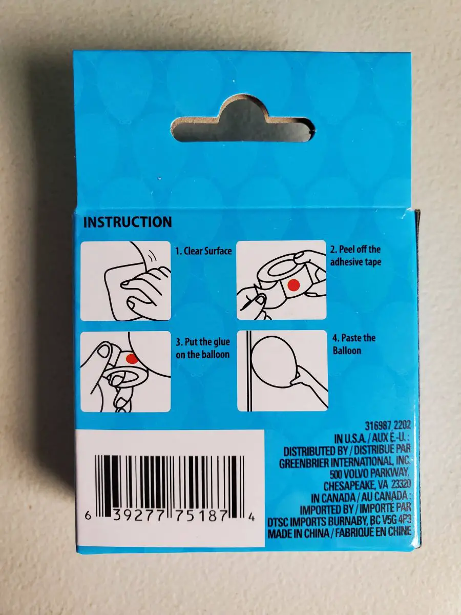 Directions for Using Balloon Glue