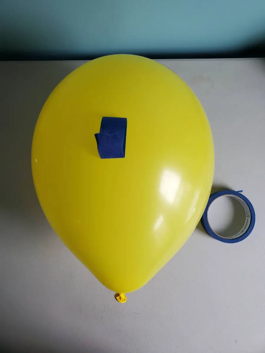 Taping Down a Latex Balloon