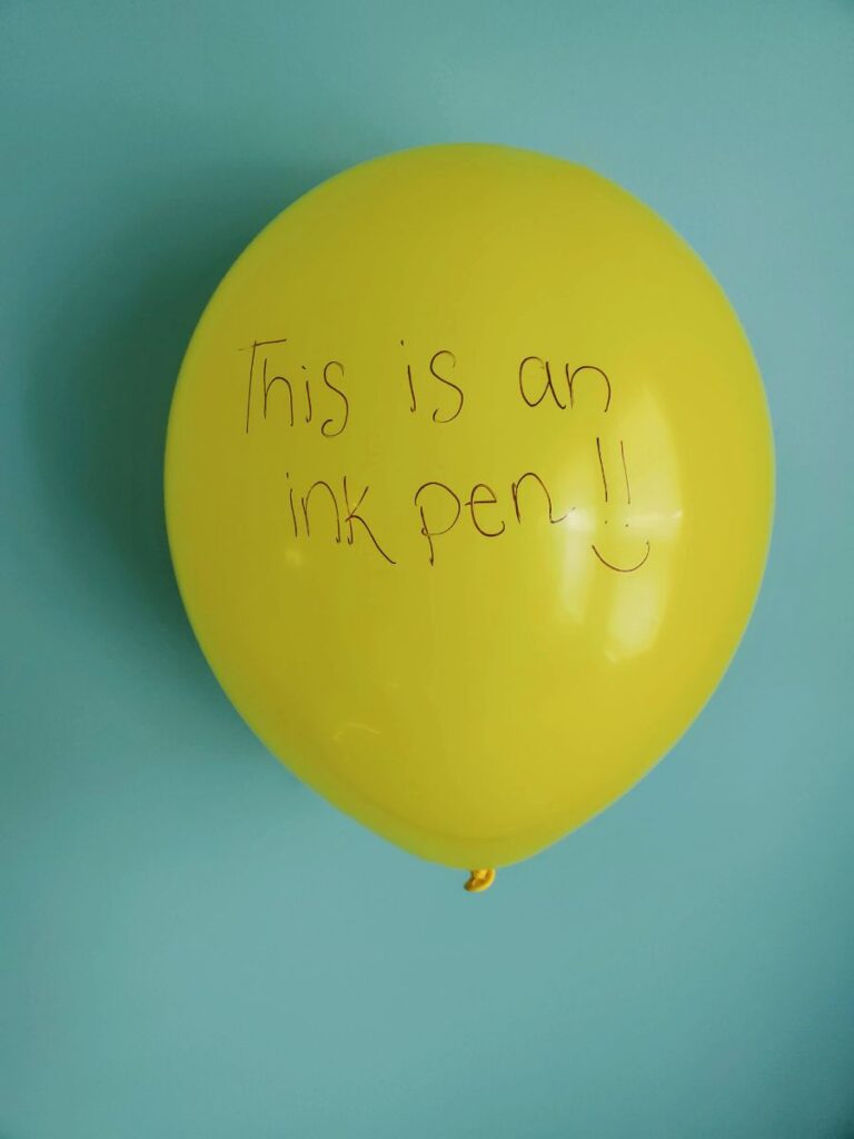 creative writing on balloons