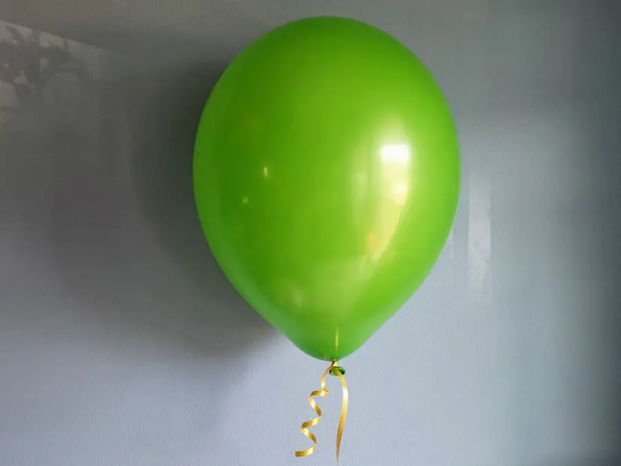 Latex Balloon Floating with Helium
