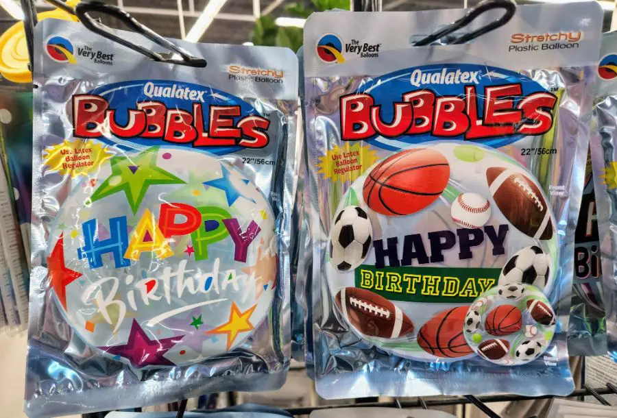 Variety of Bubble Balloons