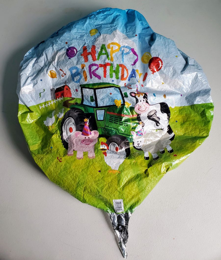 Deflated Foil Balloon
