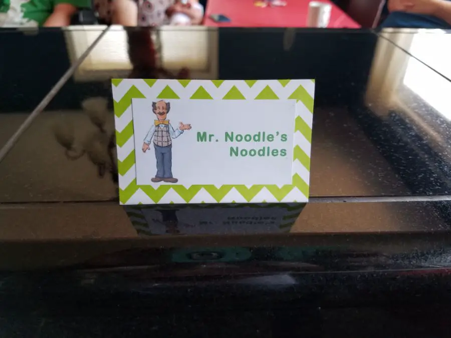 Mr. Noodle's Noodles Food Sign