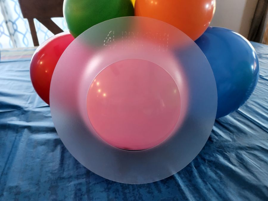 4 Inch Balloon Bottom of Centerpiece