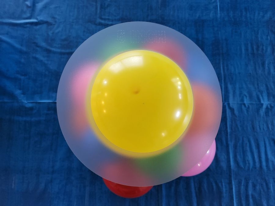 5 Inch Balloon On Top of Centerpiece