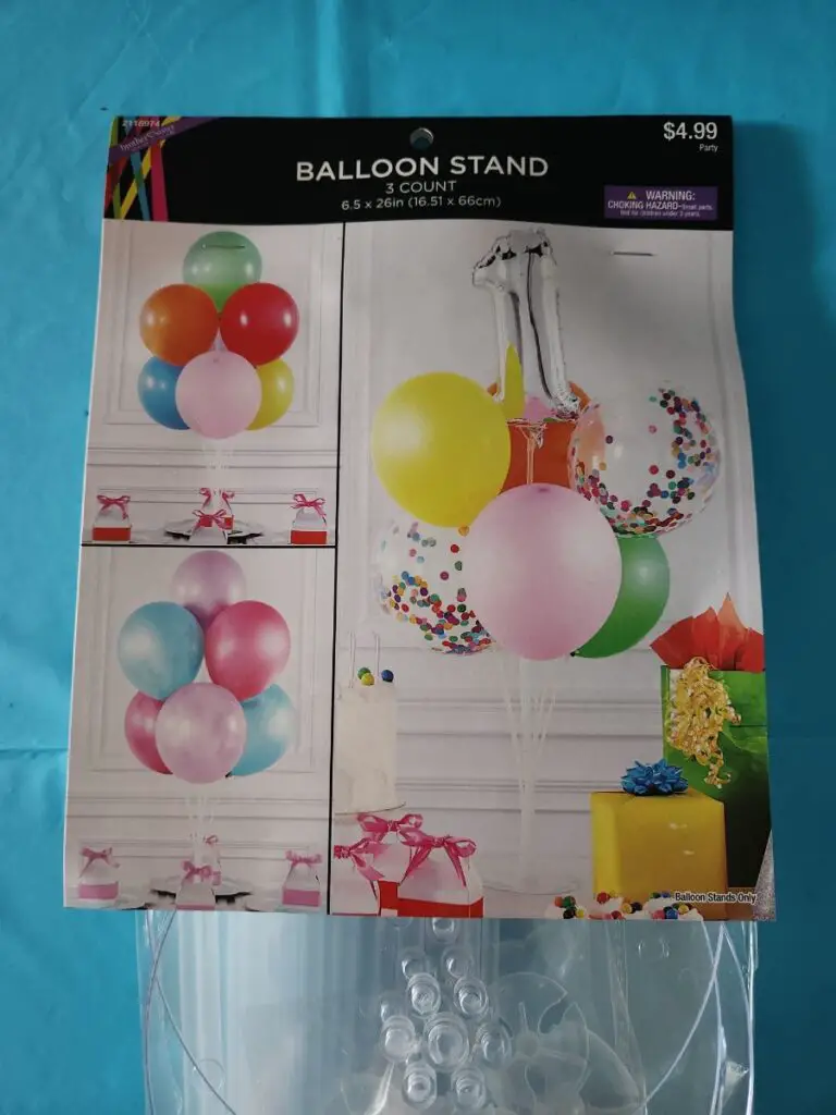 Balloon Stand from Craft Store