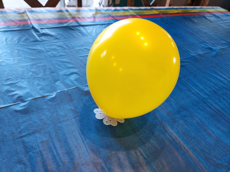 Latex Balloon Attached to Balloon Clip